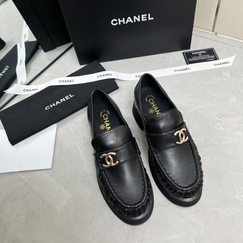 Ch*el leather shoes